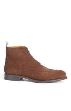Men's Brogue Ankle Boots -Bruar Heritage Sales Store TA00661MIDBROWNSUEDE 1