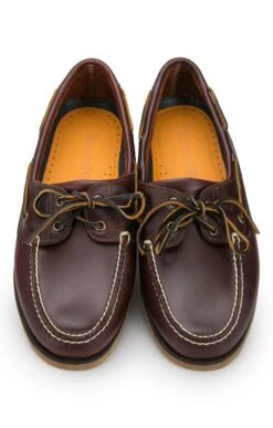 Mens Timberland 2 Eye Boat Shoe -Bruar Heritage Sales Store TA05119BROWNLEATHER 4