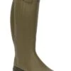 Mens Full Zip Leather Lined Wide Calf Welly