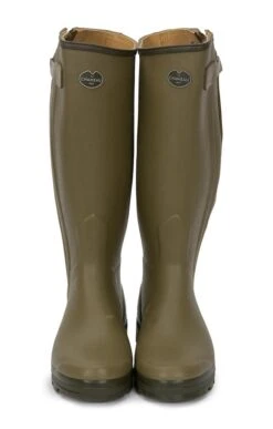 Mens Full Zip Leather Lined Wide Calf Welly -Bruar Heritage Sales Store TA05151GREEN 5