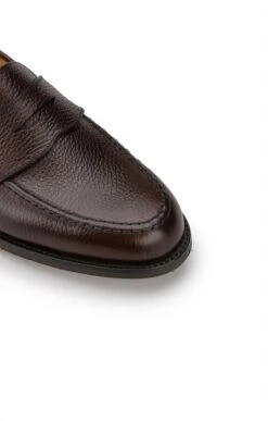 Mens Crockett And Jones Boston Leather Loafer -Bruar Heritage Sales Store TA05199DKBROWN 3