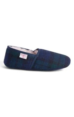 Men's Harris Tweed Slippers 24 Men's Harris Tweed Slippers -Bruar Heritage Sales Store TA16081BLACKWATCH 1