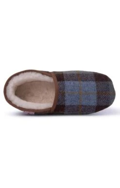 Men's Harris Tweed Slippers 29 Men's Harris Tweed Slippers -Bruar Heritage Sales Store TA16081BLUEHARRIS 2