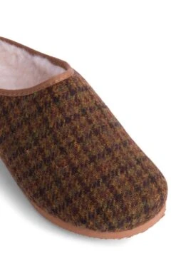 Men's Harris Tweed Clog -Bruar Heritage Sales Store TA16084AUTUMNDOGTOOTH 3