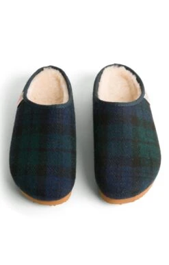 Men's Harris Tweed Clog -Bruar Heritage Sales Store TA16084BLACKWATCH 4