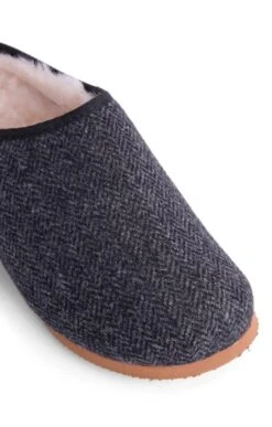 Men's Tweed Clog -Bruar Heritage Sales Store TA16085CHARCOALHBONE 3