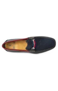 Three Colour Snaffle Loafer -Bruar Heritage Sales Store TA21160GRNNVYBORDEAUX 2