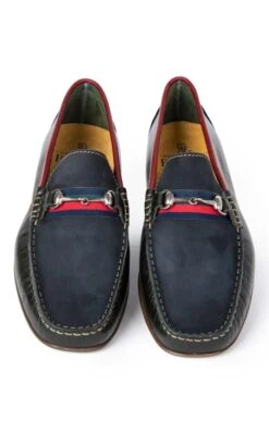 Three Colour Snaffle Loafer -Bruar Heritage Sales Store TA21160GRNNVYBORDEAUX 4