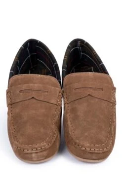 Men's Barbour Porterfield Slippers -Bruar Heritage Sales Store TA21412DKSAND 4