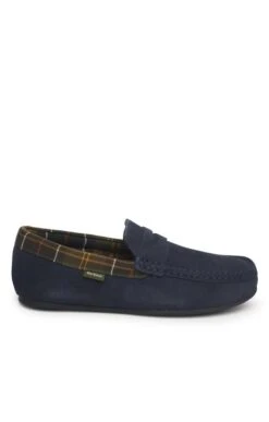 Men's Barbour Porterfield Slippers -Bruar Heritage Sales Store TA21412NAVY 1