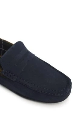 Men's Barbour Porterfield Slippers -Bruar Heritage Sales Store TA21412NAVY 2