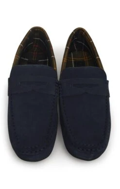 Men's Barbour Porterfield Slippers -Bruar Heritage Sales Store TA21412NAVY 4