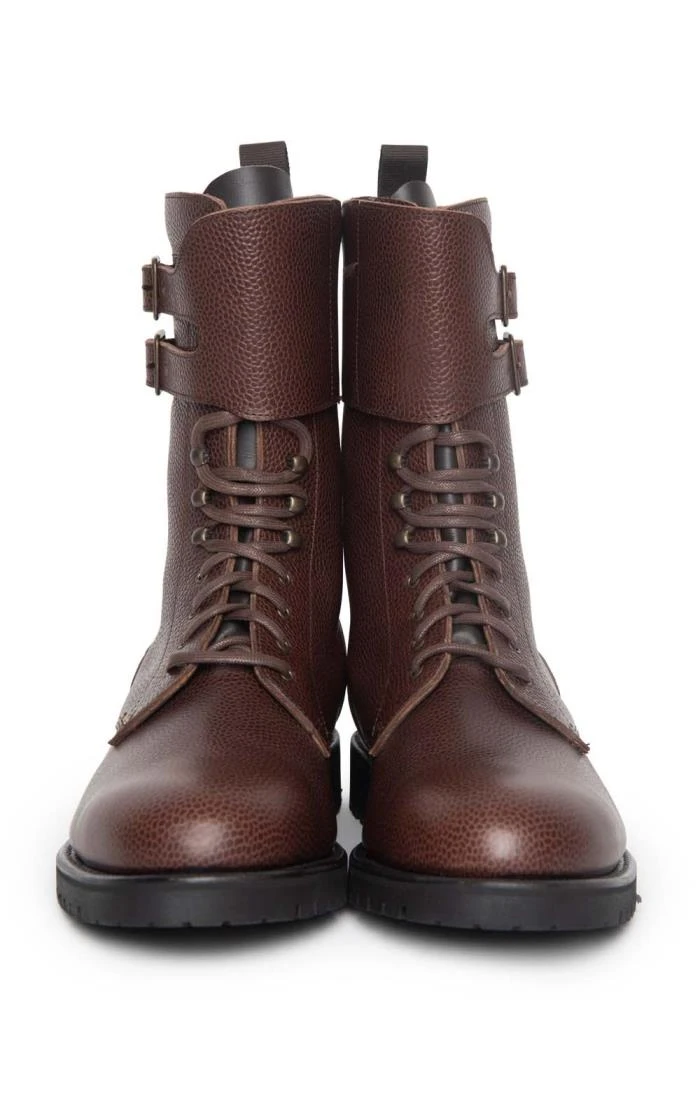 Mens's 3/4 Leather Buckle Boot 6 Mens's 3/4 Leather Buckle Boot - Image 6