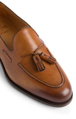 Men's Leather Rim Tassel Loafer -Bruar Heritage Sales Store TA22464COGNAC 2