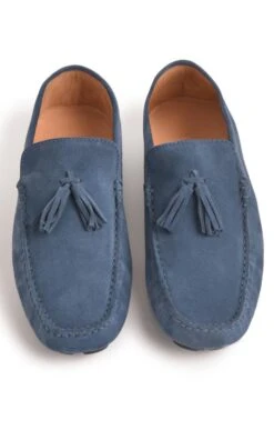 Men's Suede Driving Shoe -Bruar Heritage Sales Store TA23230DENIM 4