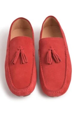 Men's Suede Driving Shoe -Bruar Heritage Sales Store TA23230RED 4