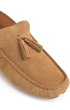 Men's Suede Driving Shoe -Bruar Heritage Sales Store TA23230TAN 2