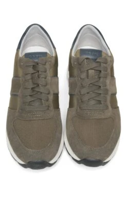 Men’s Geox Two Tone Suede Sneaker -Bruar Heritage Sales Store TA23631MILITARY 4