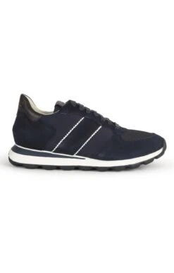 Men’s Geox Two Tone Suede Sneaker -Bruar Heritage Sales Store TA23631NAVYNAVY 1