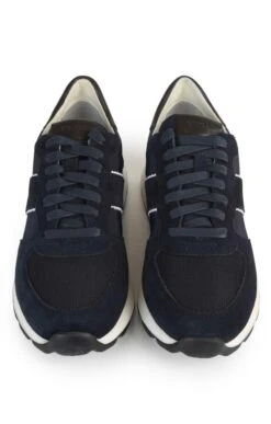 Men’s Geox Two Tone Suede Sneaker -Bruar Heritage Sales Store TA23631NAVYNAVY 5