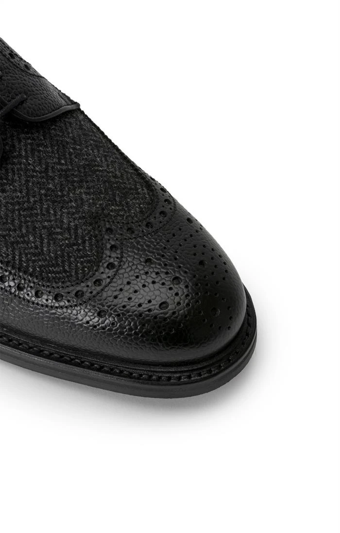 British Pure New Wool Tweed Brogue Shoe 4 British Pure New Wool Tweed Brogue Shoe - Image 4