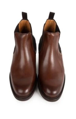 Men's Grain Leather Chelsea Boot -Bruar Heritage Sales Store TA23739CHESTNUTGRAIN 4