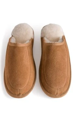 Men’s Sheepskin Outdoor Mule Slippers 9 Men’s Sheepskin Outdoor Mule Slippers -Bruar Heritage Sales Store TA27057CHESTNUTTAN 4