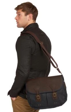 Barbour Wax Leather Tarras Bag