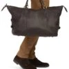 Barbour Leather Medium Travel Explorer Bag