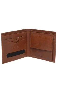 Men’s Double Compartment/Coin Wallet -Bruar Heritage Sales Store TB22322TAN 2