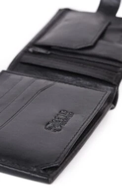 Men’s Tab Double Compartment Wallet -Bruar Heritage Sales Store TB22323BLACK 3