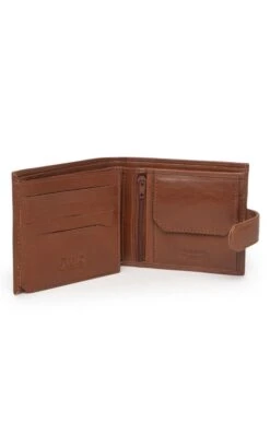 Men’s Tab Double Compartment Wallet -Bruar Heritage Sales Store TB22323TAN 2
