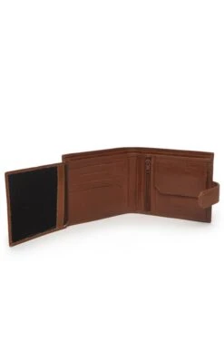 Men’s Tab Double Compartment Wallet -Bruar Heritage Sales Store TB22323TAN 3