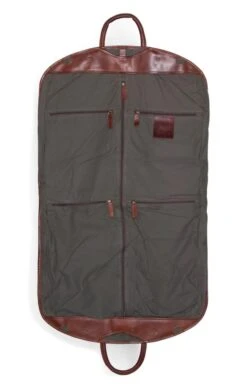 Men's Leather Suit Carrier -Bruar Heritage Sales Store TB23344CHESTNUT 2