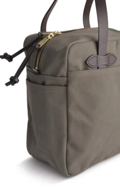 Zipped Tote Bag -Bruar Heritage Sales Store TB23603OTTERGREEN 3