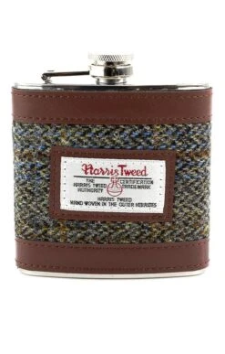 Harris Tweed Hip Flask