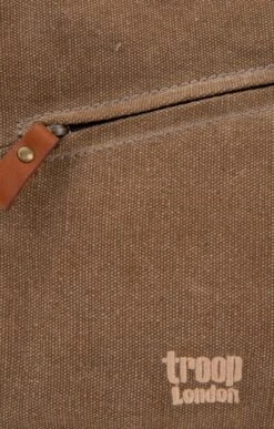 Ladies Troop Small Slant Zip Bag -Bruar Heritage Sales Store TB26025BROWN 2