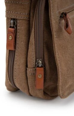 Ladies Troop Small Slant Zip Bag -Bruar Heritage Sales Store TB26025BROWN 3