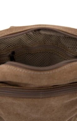 Ladies Troop Small Slant Zip Bag -Bruar Heritage Sales Store TB26025BROWN 5