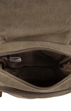 Ladies Troop Small Slant Zip Bag -Bruar Heritage Sales Store TB26025KHAKI 4