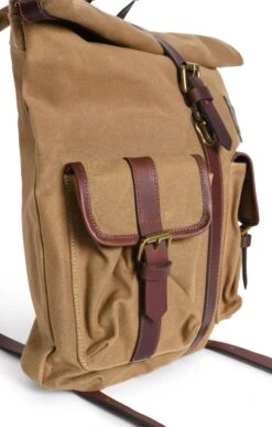 Canvas Roll Top Rucksack 9 Canvas Roll Top Rucksack -Bruar Heritage Sales Store TB40428CAMEL 3
