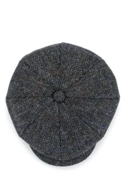 Men's Failsworth Harris Tweed Carloway Cap -Bruar Heritage Sales Store TE00219GREENHB 1 1