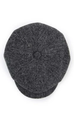 Men's Failsworth Harris Tweed Carloway Cap -Bruar Heritage Sales Store TE00219GREYHB 1 1