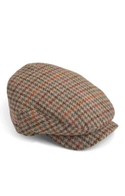 Men's Harris Tweed Aberford Cap -Bruar Heritage Sales Store TE03234GOLDKINGFISHER 1