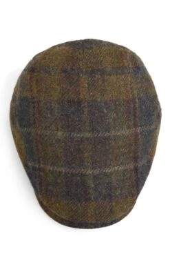 Men's Harris Tweed Aberford Cap -Bruar Heritage Sales Store TE03234HIGHLANDBARK 1