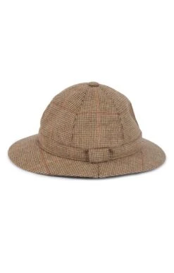 Tweed Stalker Hat -Bruar Heritage Sales Store TE03460RUSTBRNNHEAD 1