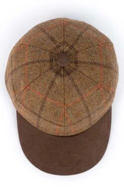 Tweed Baseball Cap -Bruar Heritage Sales Store TE03480BARKBRACKENCHK 3