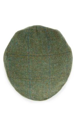 Scottish Saxony Tweed Hereford Cap -Bruar Heritage Sales Store TE03485LOVATGREENSKYWP 1 1