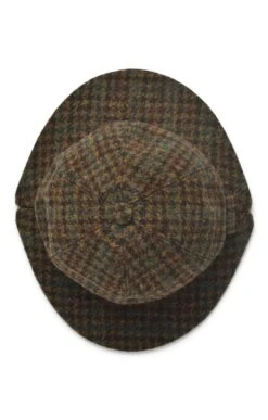Men's Harris Tweed Stalker Hat -Bruar Heritage Sales Store TE03491LODENWINEGC 1