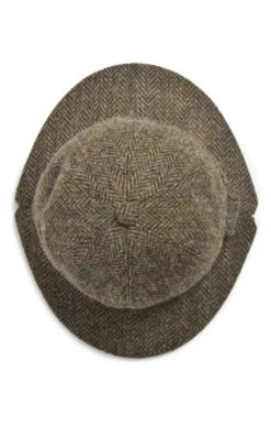 Men's Harris Tweed Stalker Hat -Bruar Heritage Sales Store TE03491MOORLANDHB 2